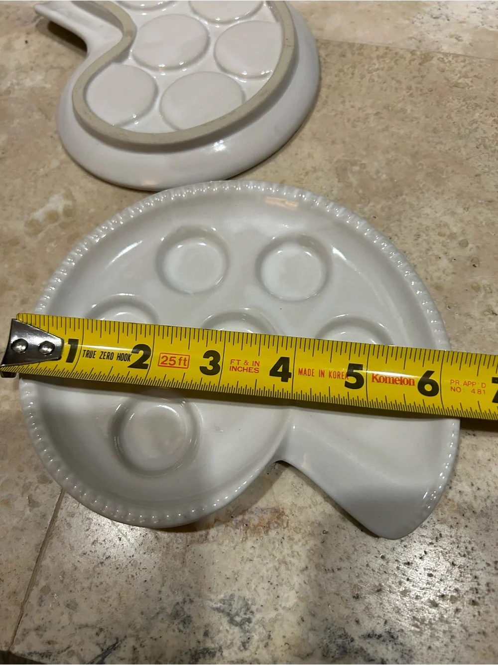 2 Vintage ceramic Escargot plates in a spiral snail shape for serving